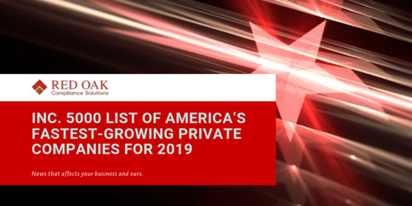 Blog: Inc 5000 List of America's Fastest Growing Private Companies for 2019
